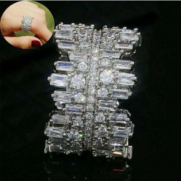 FINAL SALE   Luxury White Sapphire Ring - Picture 4 of 6